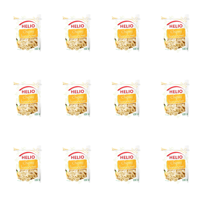 Chipsy bananowe 100 g HELIO X12